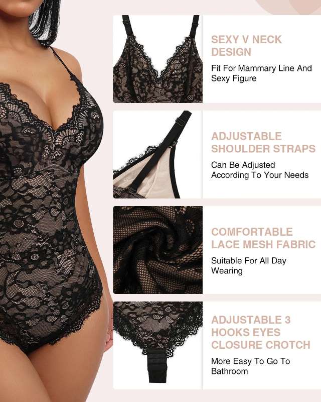 Lace Shapewear Bodysuit - 1 + 1 Free