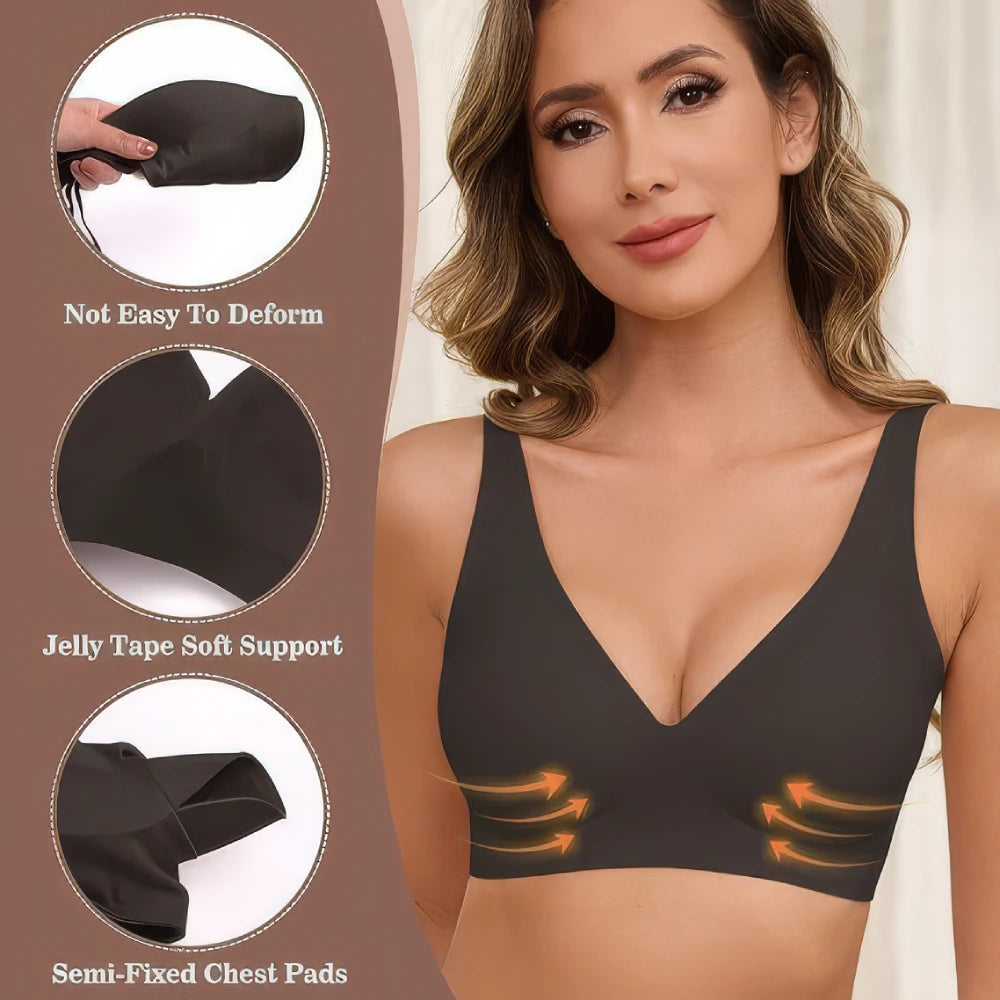 Seamless Push-Up Comfort Bra – Invisible & Wireless