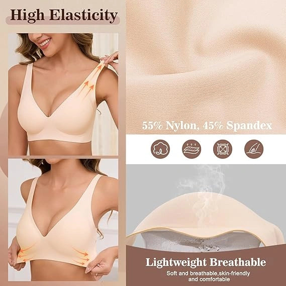 Seamless Push-Up Comfort Bra – Invisible & Wireless