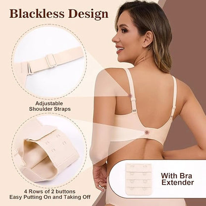 Seamless Push-Up Comfort Bra – Invisible & Wireless